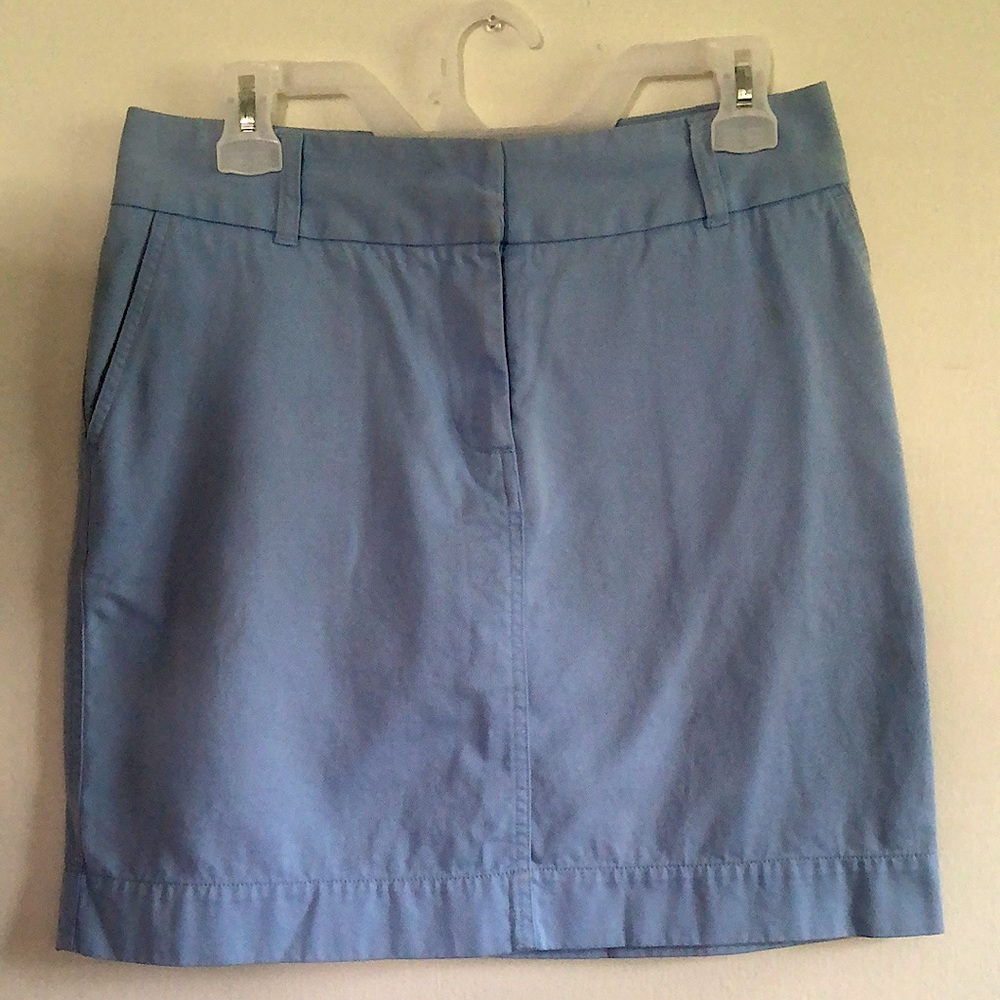 Vineyard Vines Baby Blue Cotton Mini Skirt